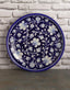 Midnight Floral Blue Pottery Wall Plat