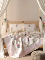 Boho Comforter Quilt Set with Pillowcases | Handmade Soft Blanket for Bedroom Decor - Image 5