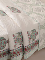 Mugal Print Cotton Soft Quilt Blanket King bed Size Cover up Quilt Blanket Throw Big Size Quilt Very Soft Natural Quilt Next day Dispatch - Image 8