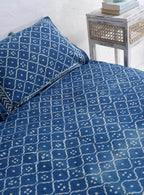 Handmade Reversible Block Printed Bedsheet and Pillow Set