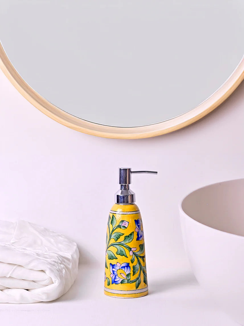 Handmade Yellow Vine Soap Dispenser Main image