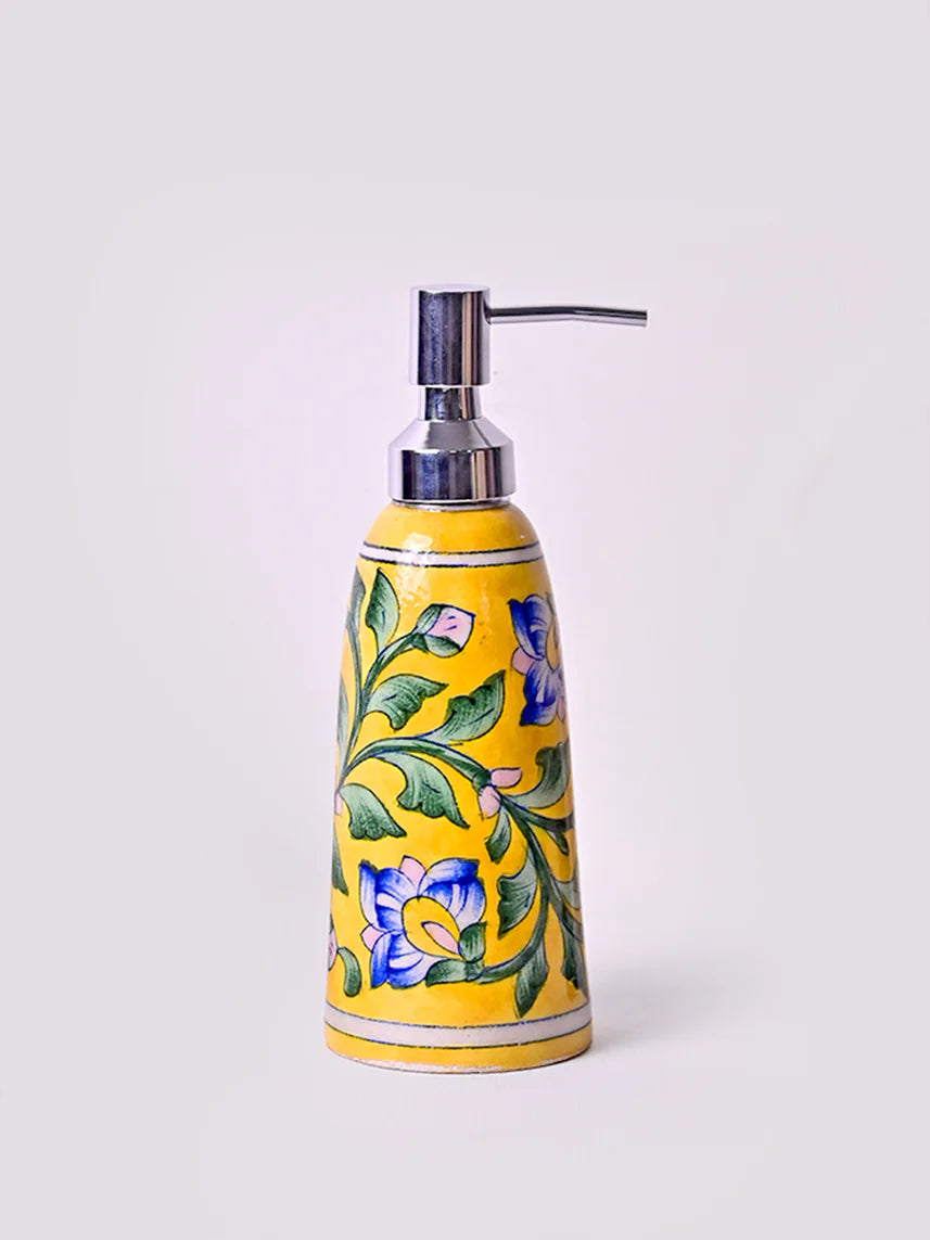 Handmade Yellow Vine Soap Dispenser