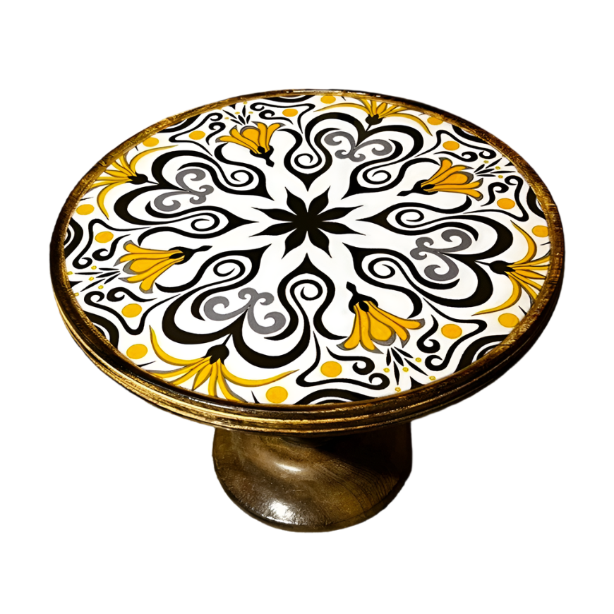 Golden Scroll Cake Stand Main image
