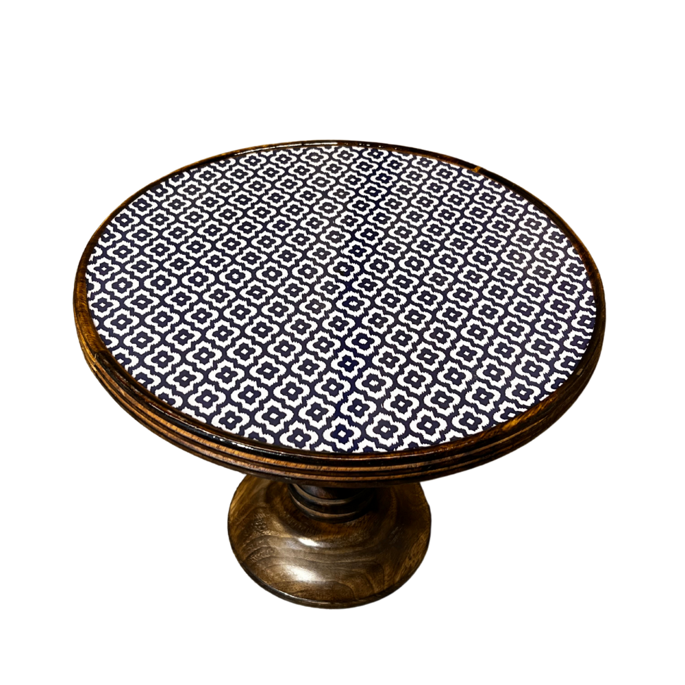 Indigo Mosaic Cake Stand Main image