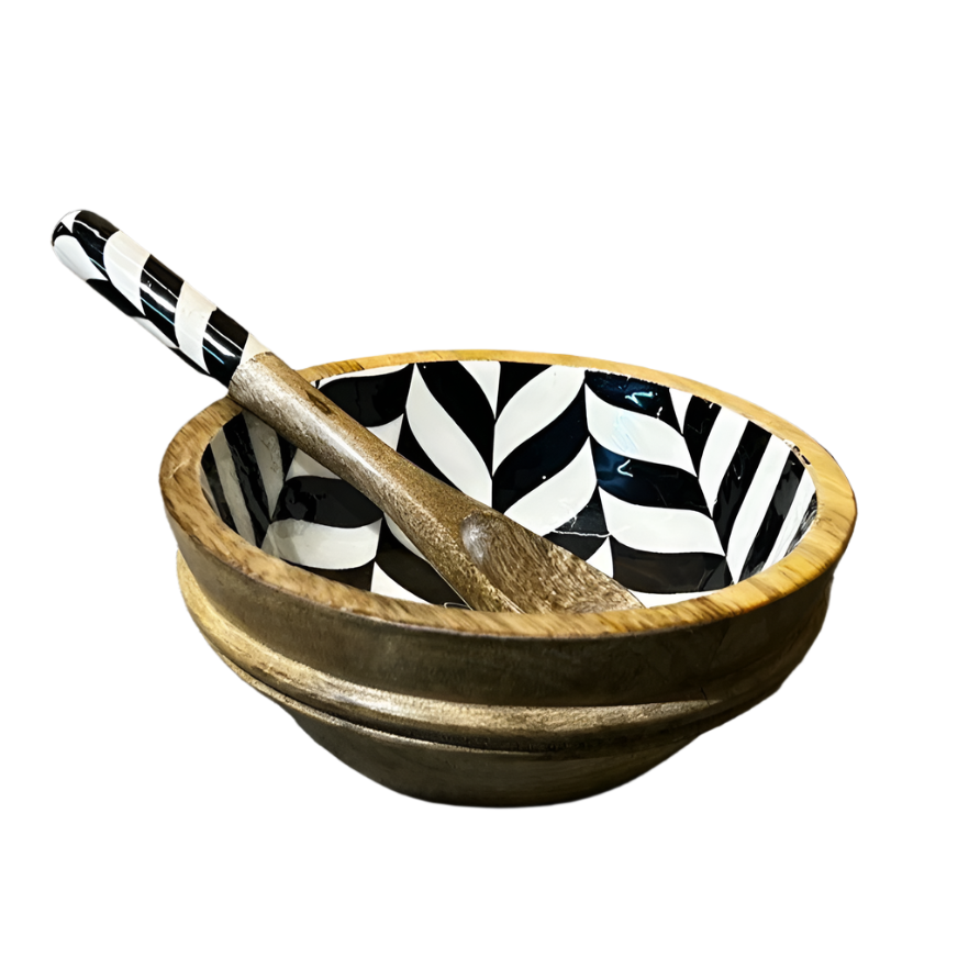 Monochrome Leaf Bowl Main image