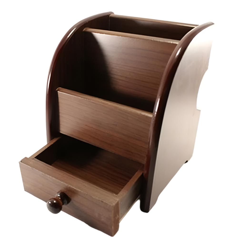 Pen Holder With Drawer Secondary image
