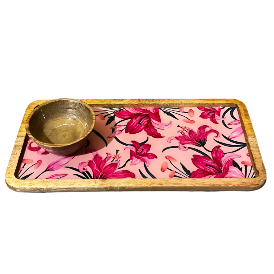 Pink Lily Platter Main image