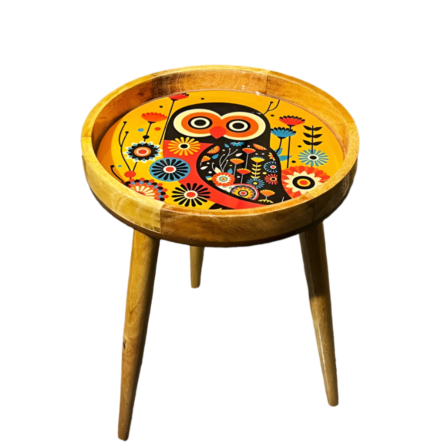 Retro Owl Stool Main image