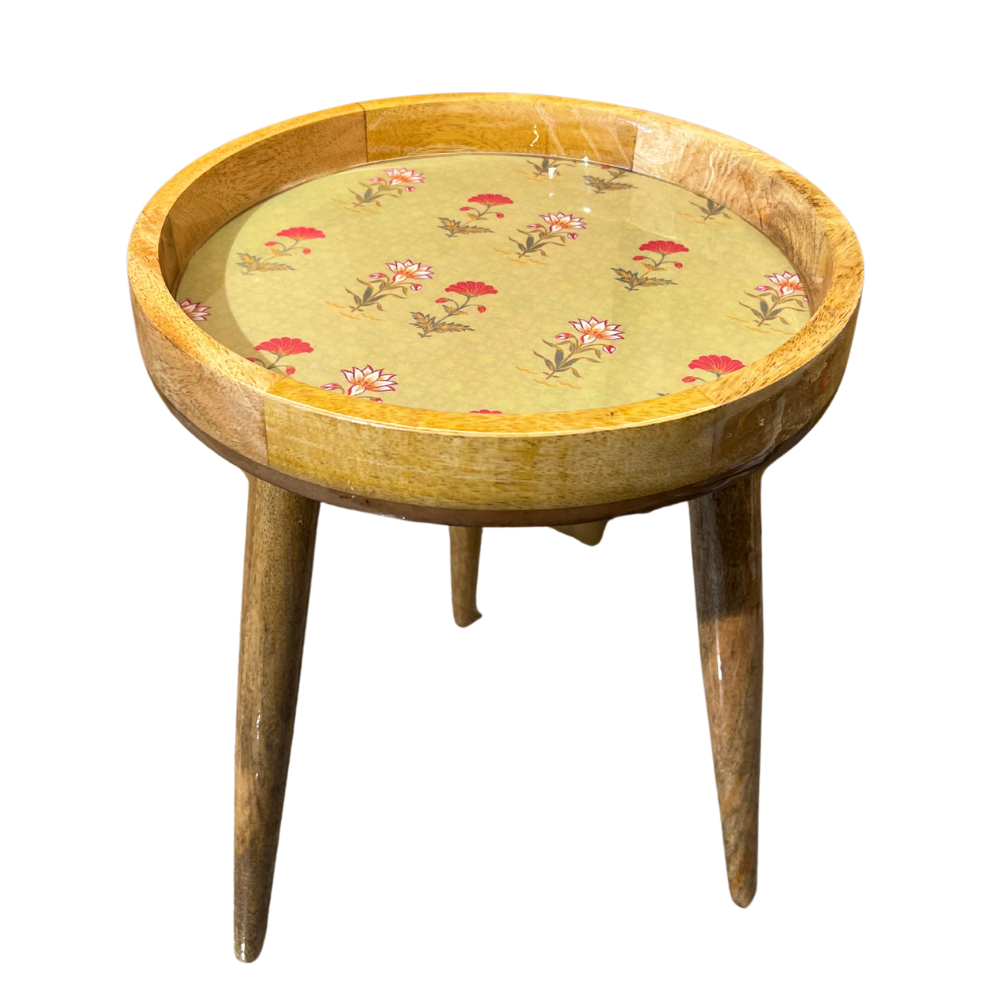 Vintage Floral Stool Main image