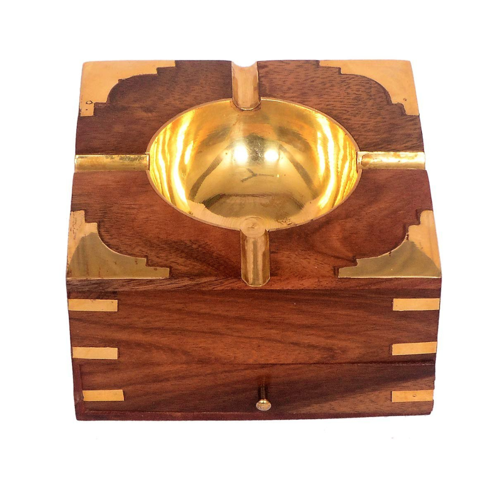 Ashtray With Cigarette Holder