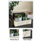 Wooden Basket with Handle