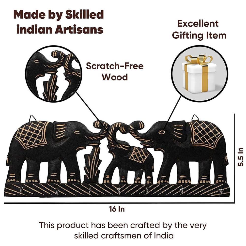 Elephant Design Key Hanger Secondary image