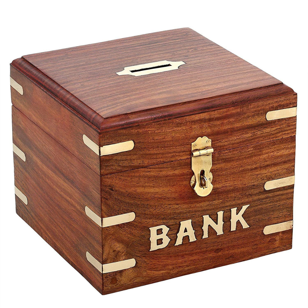 Wooden Money Bank Main image