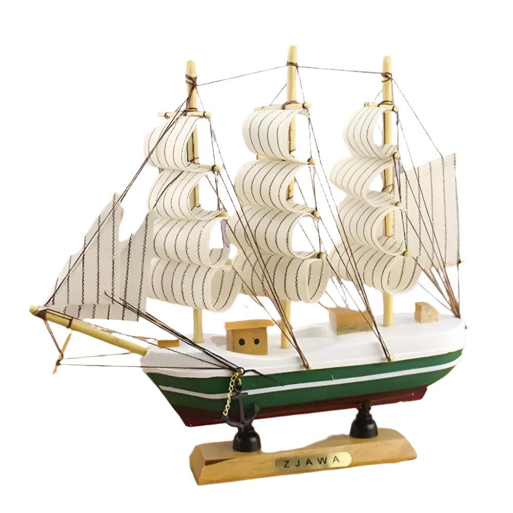 Wooden Sailing Ship Showpiece Main image