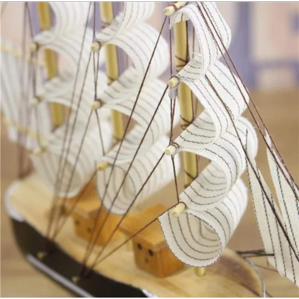 Wooden Sailing Ship Showpiece Secondary image