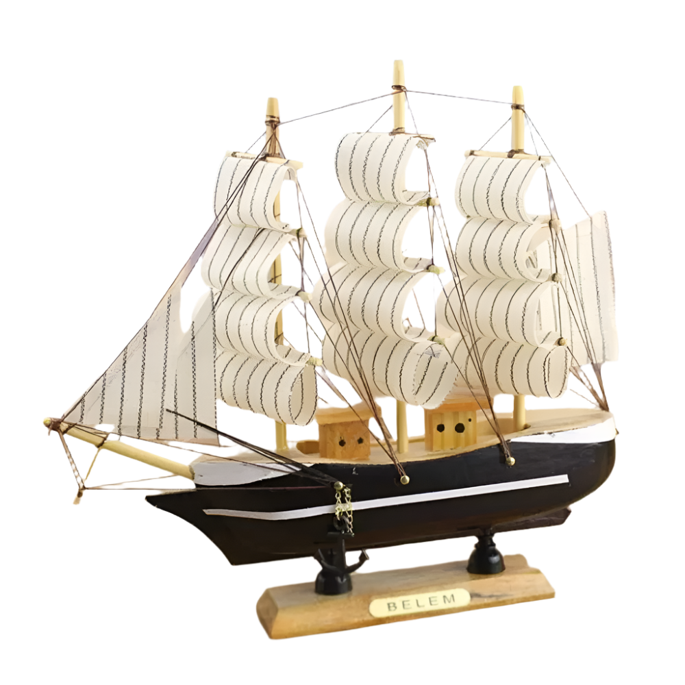 Wooden Sailing Ship Showpiece