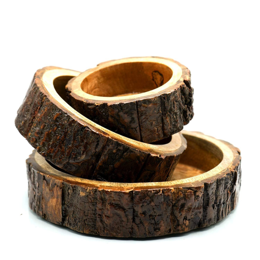 Wooden Serving Tray Set of 3 Main image
