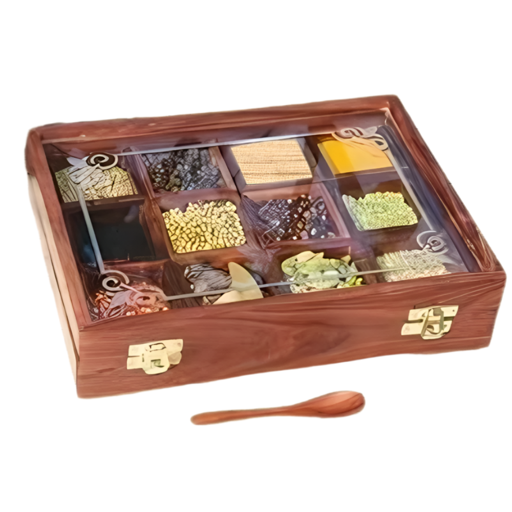 Wooden Spice Box Main image