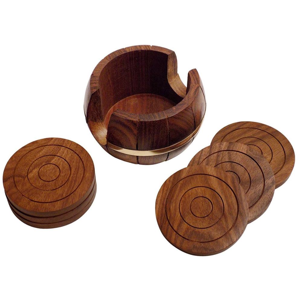 Wooden Tea Coasters Secondary image