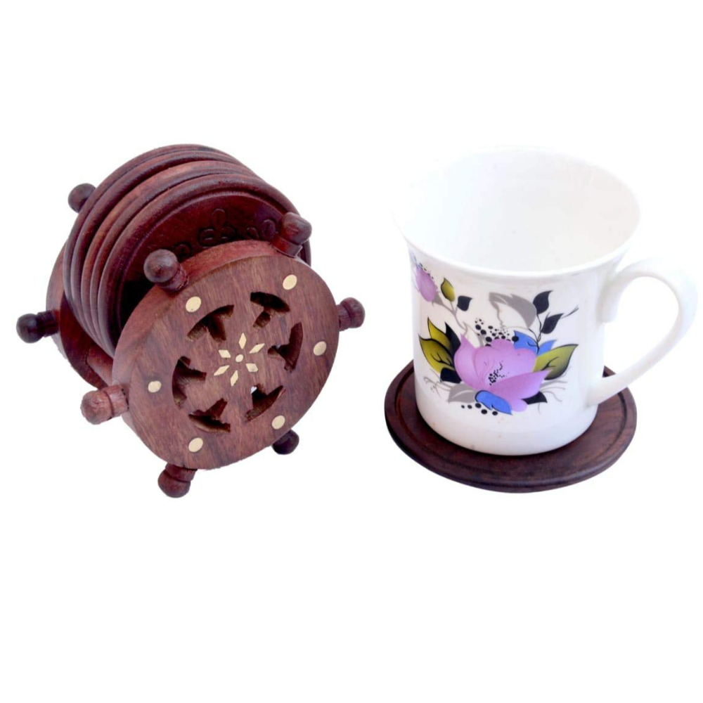 Wheel Shaped Tea Coaster Main image