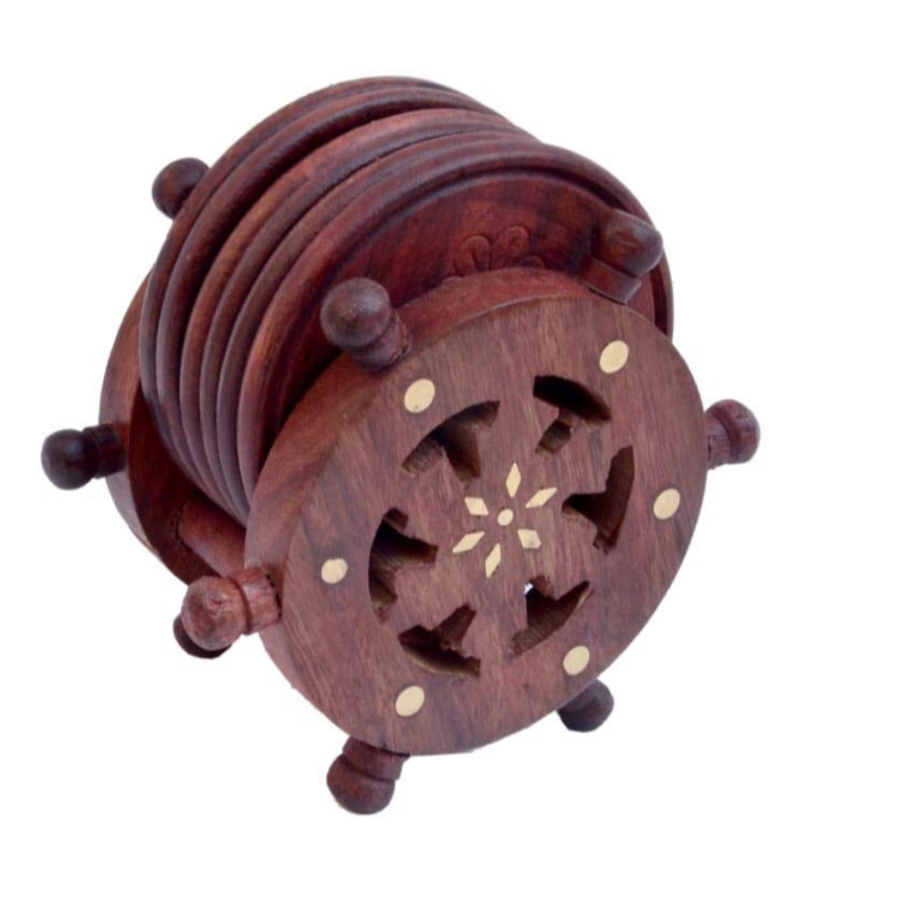 Wheel Shaped Tea Coaster