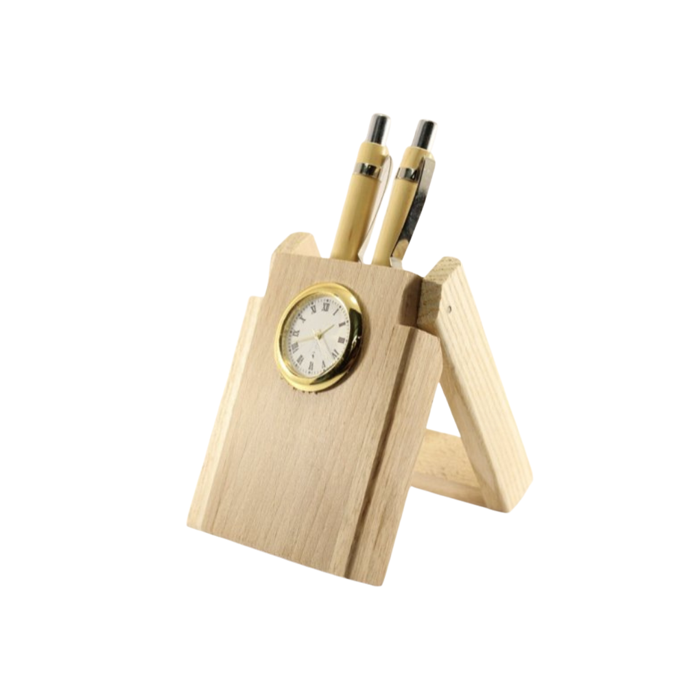 Pen Holder With Clock Main image