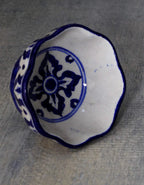 Ikat Blue Pottery Bowl