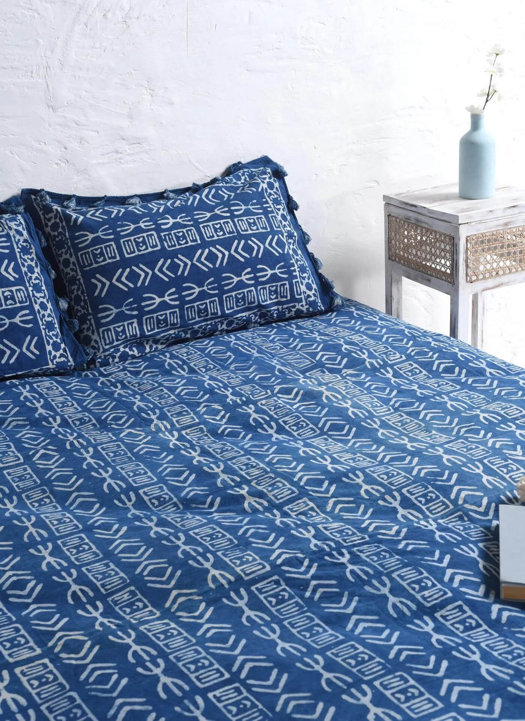 Mud Cloth Luxury Block Printed Bedsheet and Pillow Set