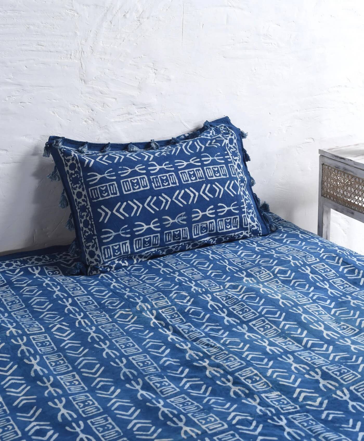 Mud Cloth Luxury Block Printed Bedsheet and Pillow Set Secondary image