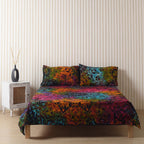 Multicolor Mandala Bedsheet set with pillow covers