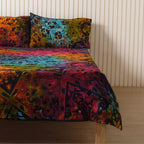 Multicolor Mandala Bedsheet set with pillow covers