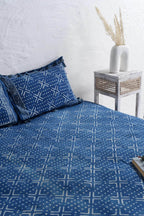 Occasion Boho Block Printed Bedsheet and Pillow Set