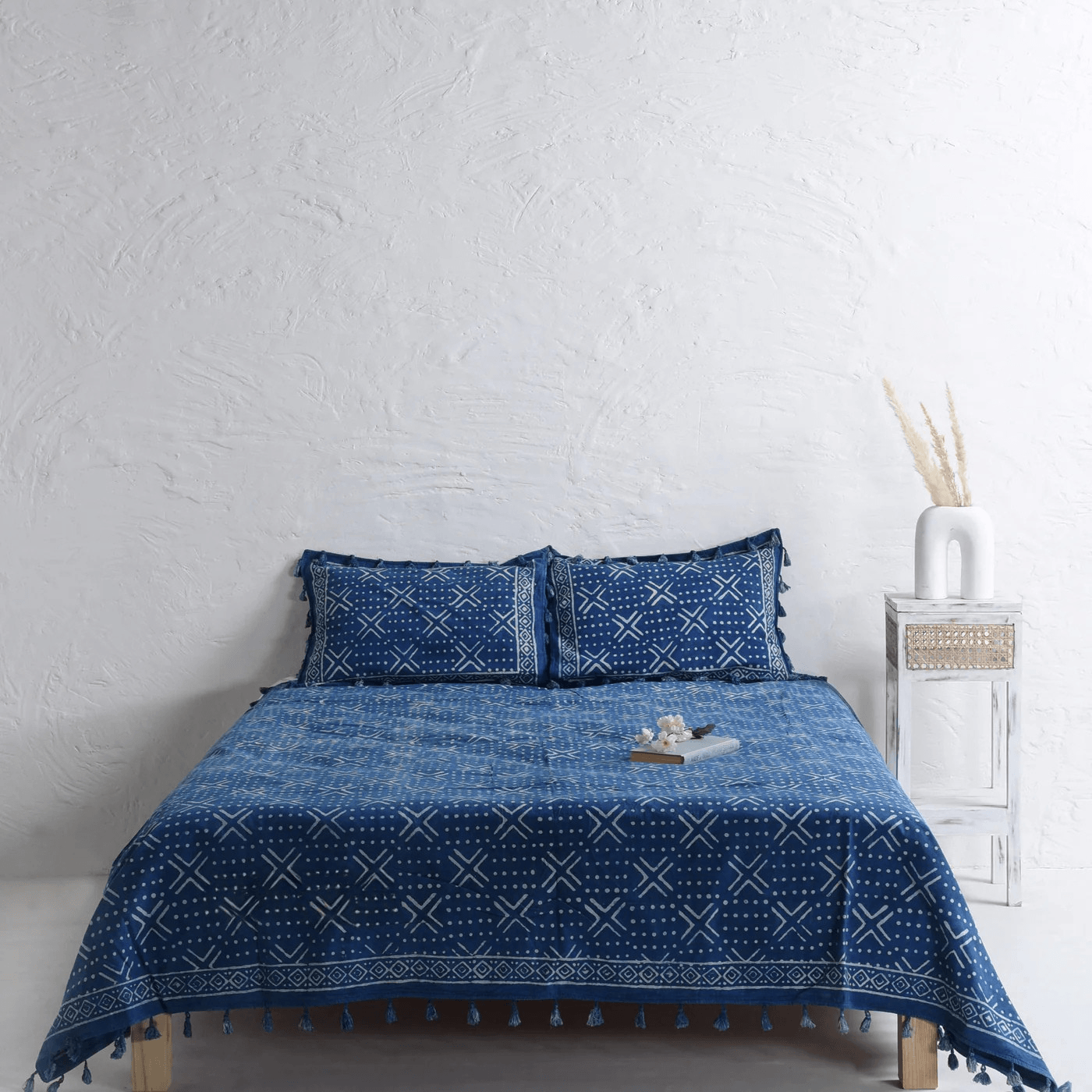 Occasion Boho Block Printed Bedsheet and Pillow Set Main image