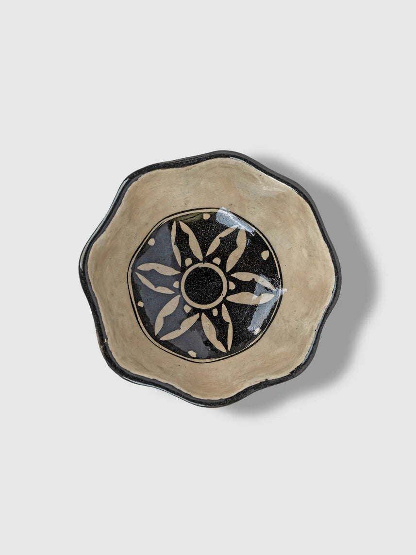 Petal Blue Pottery Bowl