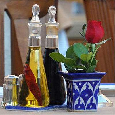Square Flower Bud Vase Indigo Blue Main image