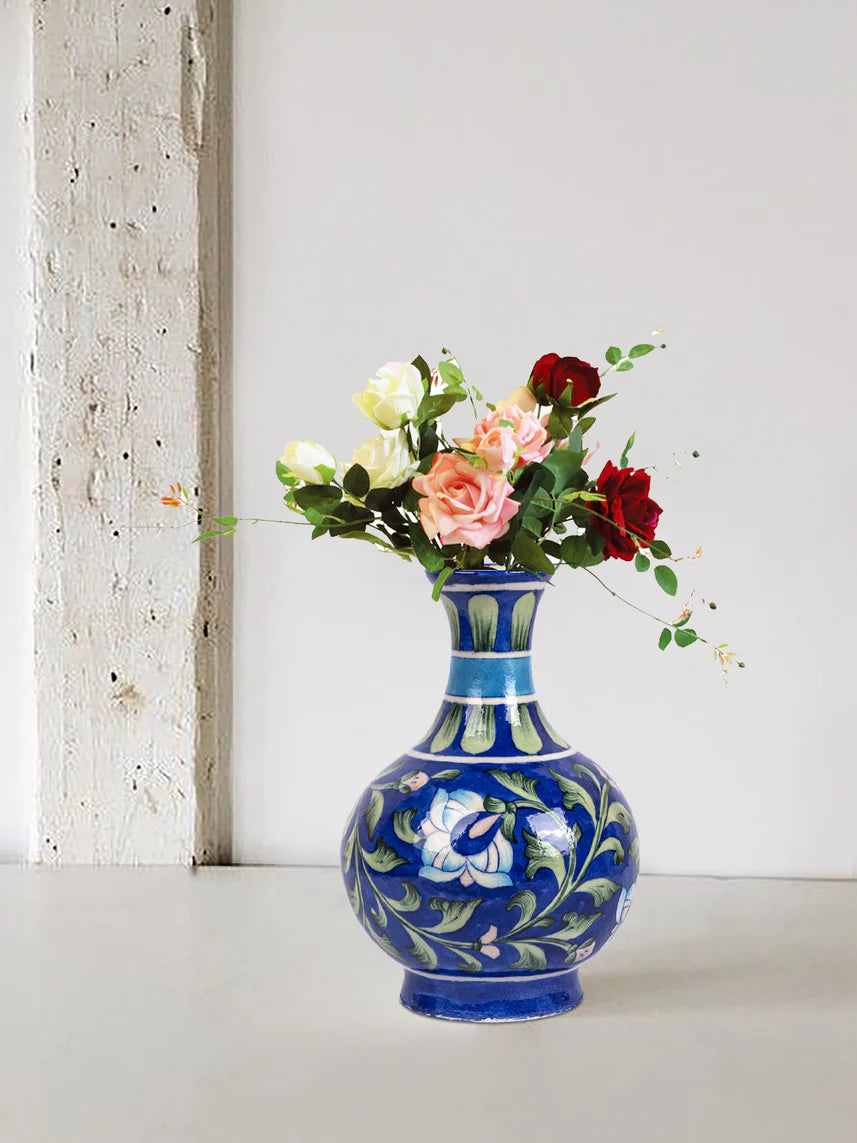 Blue Pottery Surahi Blue color