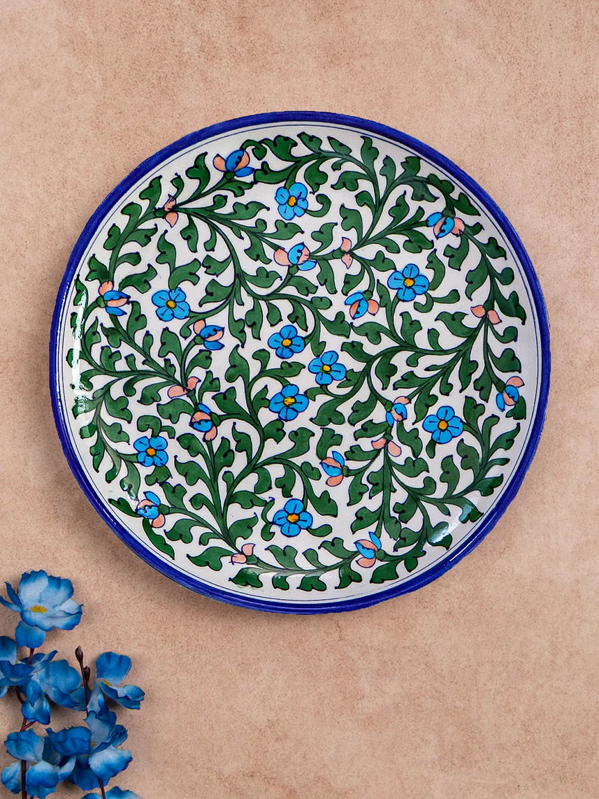 Turquoise Blossom Plate