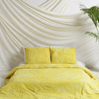 Yellow Tie Dye Bedsheets with Pillow Covers
