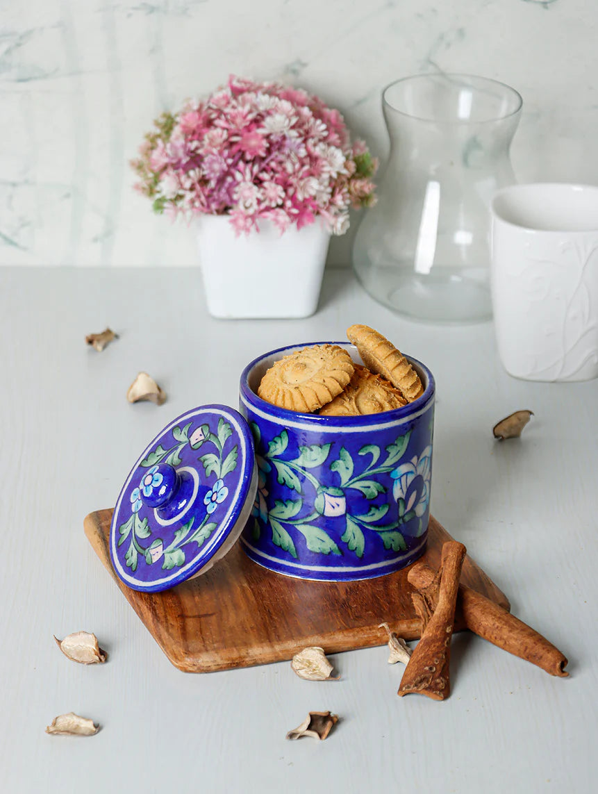 Blue Pottery Handmade Jar 2 Main image