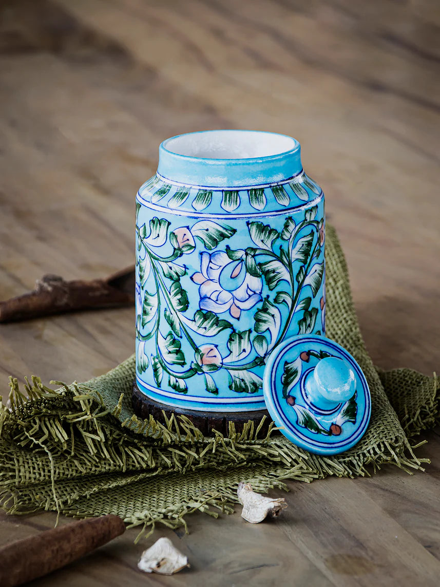 Blue Pottery Handcrafted Jar Main image