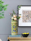Cylinder Flower Vase Yellow Vine