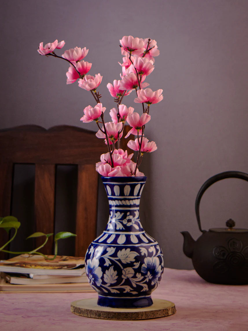 Blue Pottery Surahi Blue & White Main image
