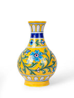 Blue Pottery Surahi Yellow color 2